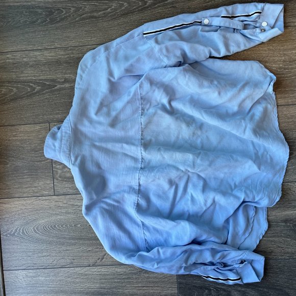 Zara Light Blue Denim Imitation Blouse - Picture 4 of 4